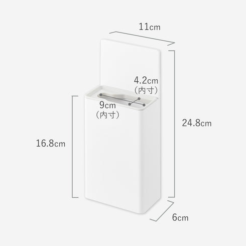 ウォール流せるトイレブラシホルダー プレート 石こうボード壁対応.|s10